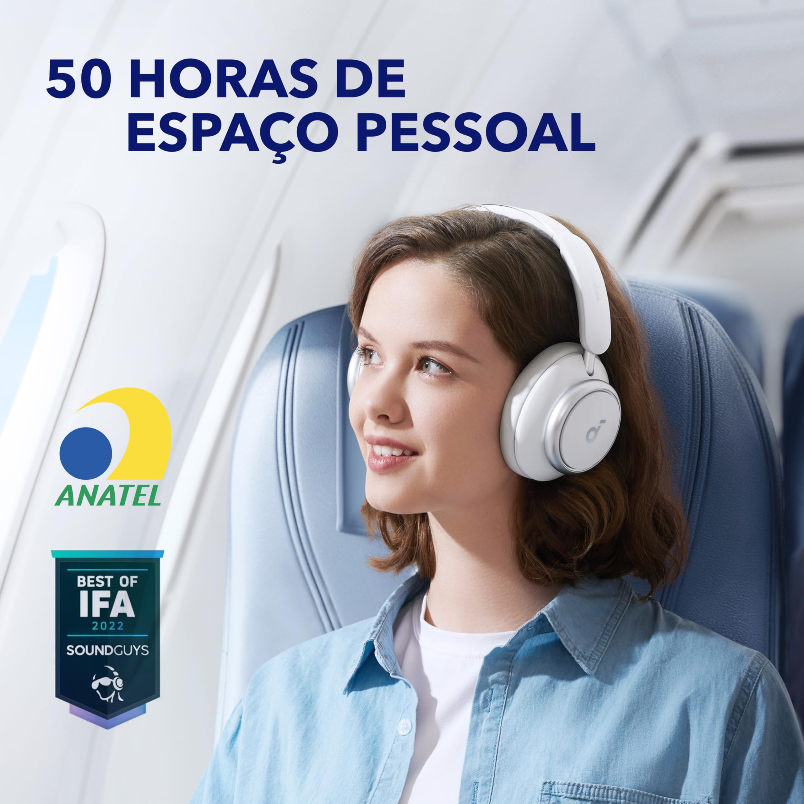 soundcore Space Q45 da Anker, Fone de Ouvido Bluetooth